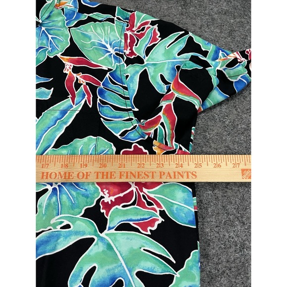 Tommy Bahama Mens Large Short Sleeve Button Up Shirt Veracruz Cay Tropical Leaf - Picture 6 of 6